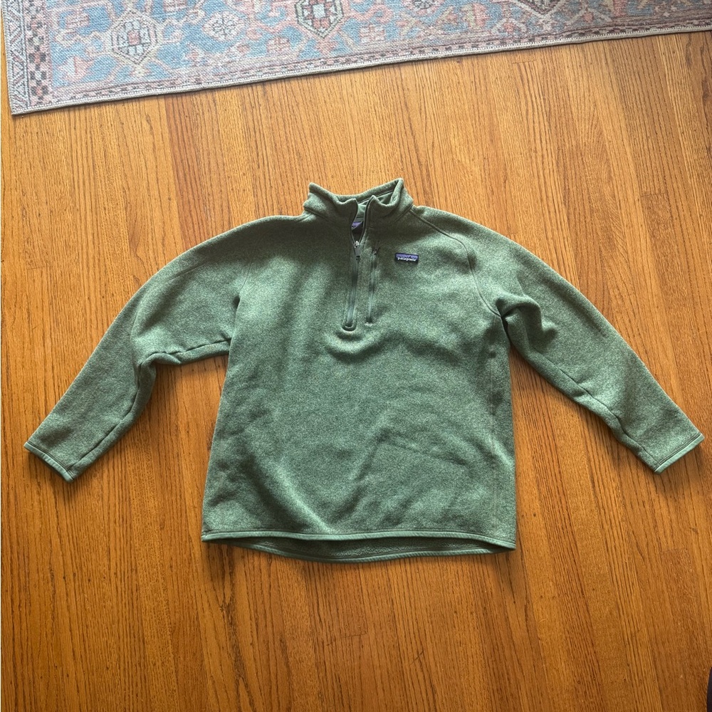 Patagonia Green Half-Zip Fleece Pullover